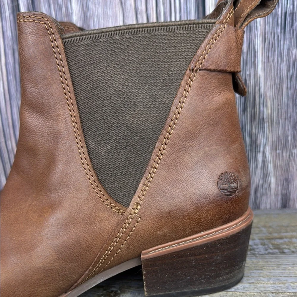 Brown Leather Ankle Boots - Picture 3 of 12